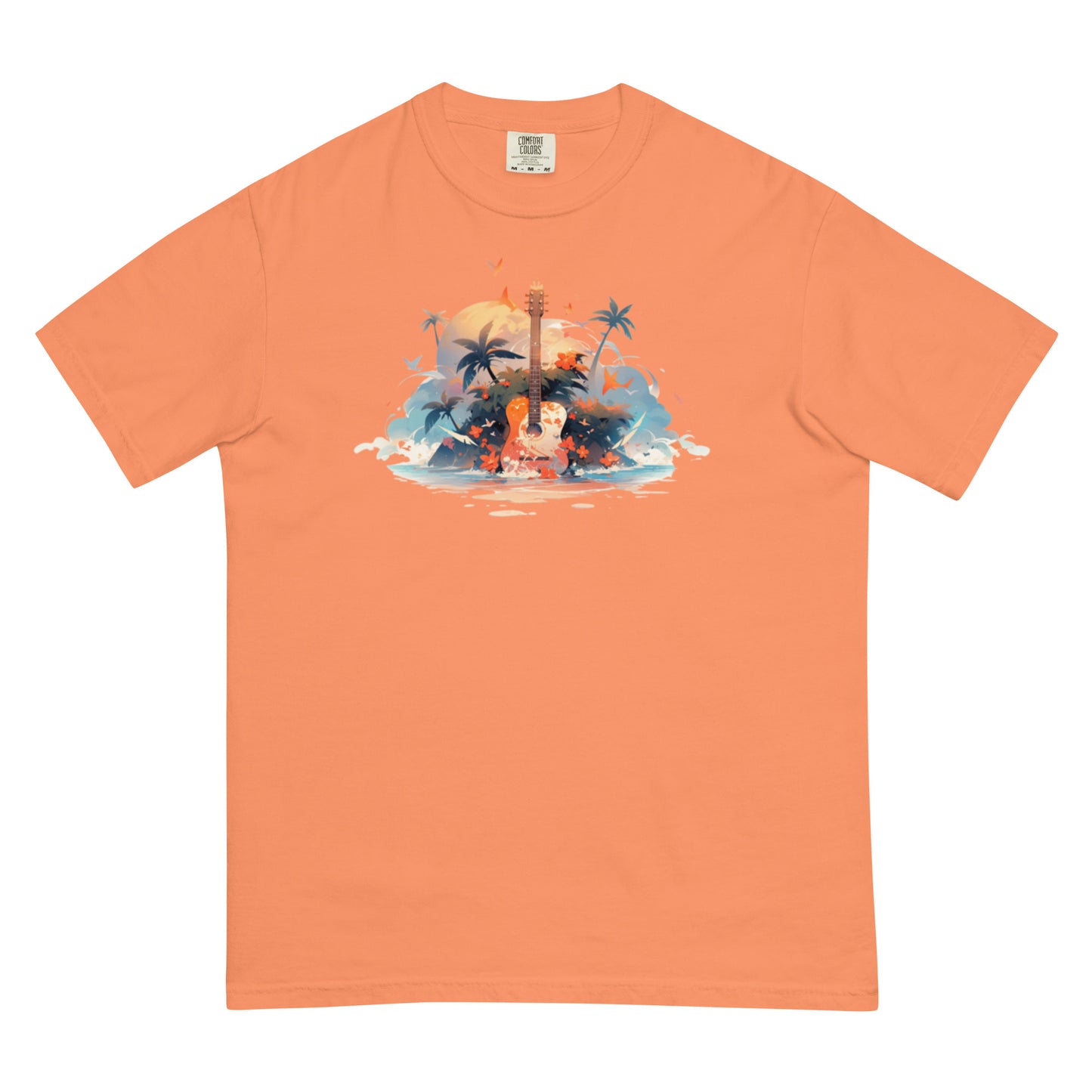 Tropical Guitar | Unisex garment-dyed heavyweight t-shirt
