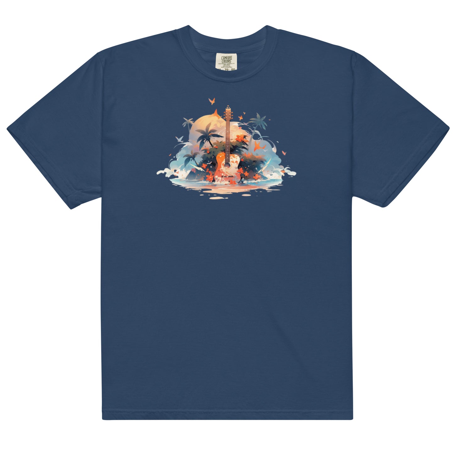 Tropical Guitar | Unisex garment-dyed heavyweight t-shirt