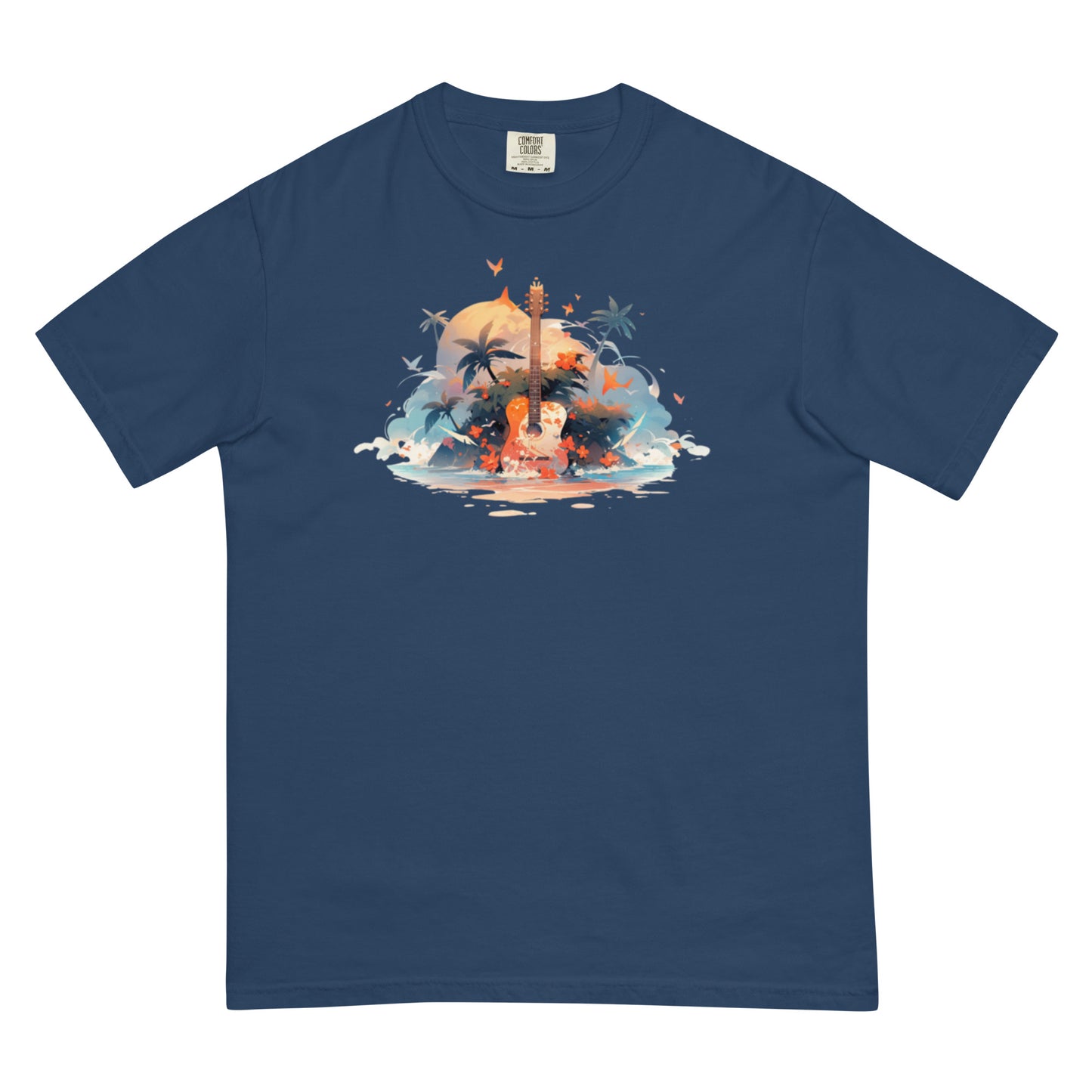 Tropical Guitar | Unisex garment-dyed heavyweight t-shirt