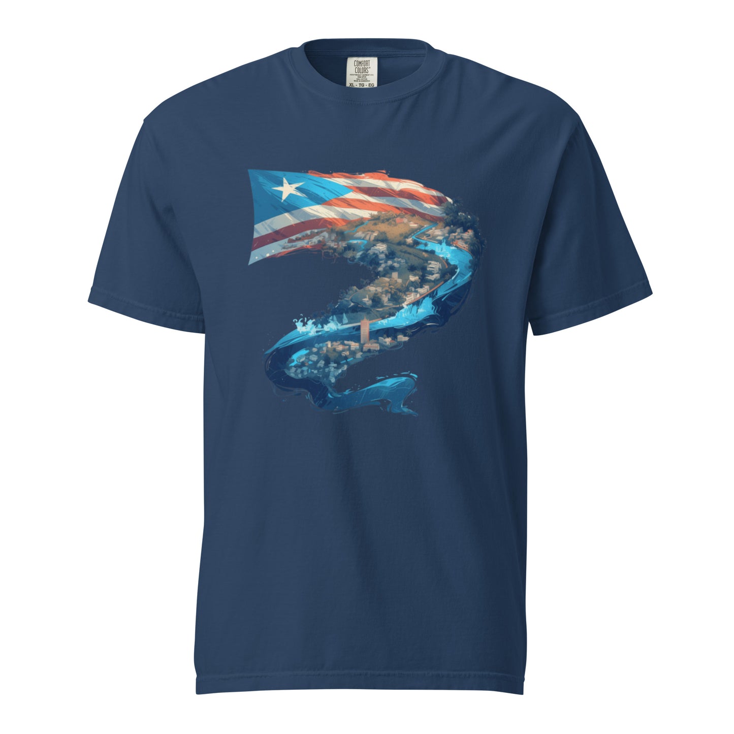 Puerto Rico River || Unisex garment-dyed heavyweight t-shirt