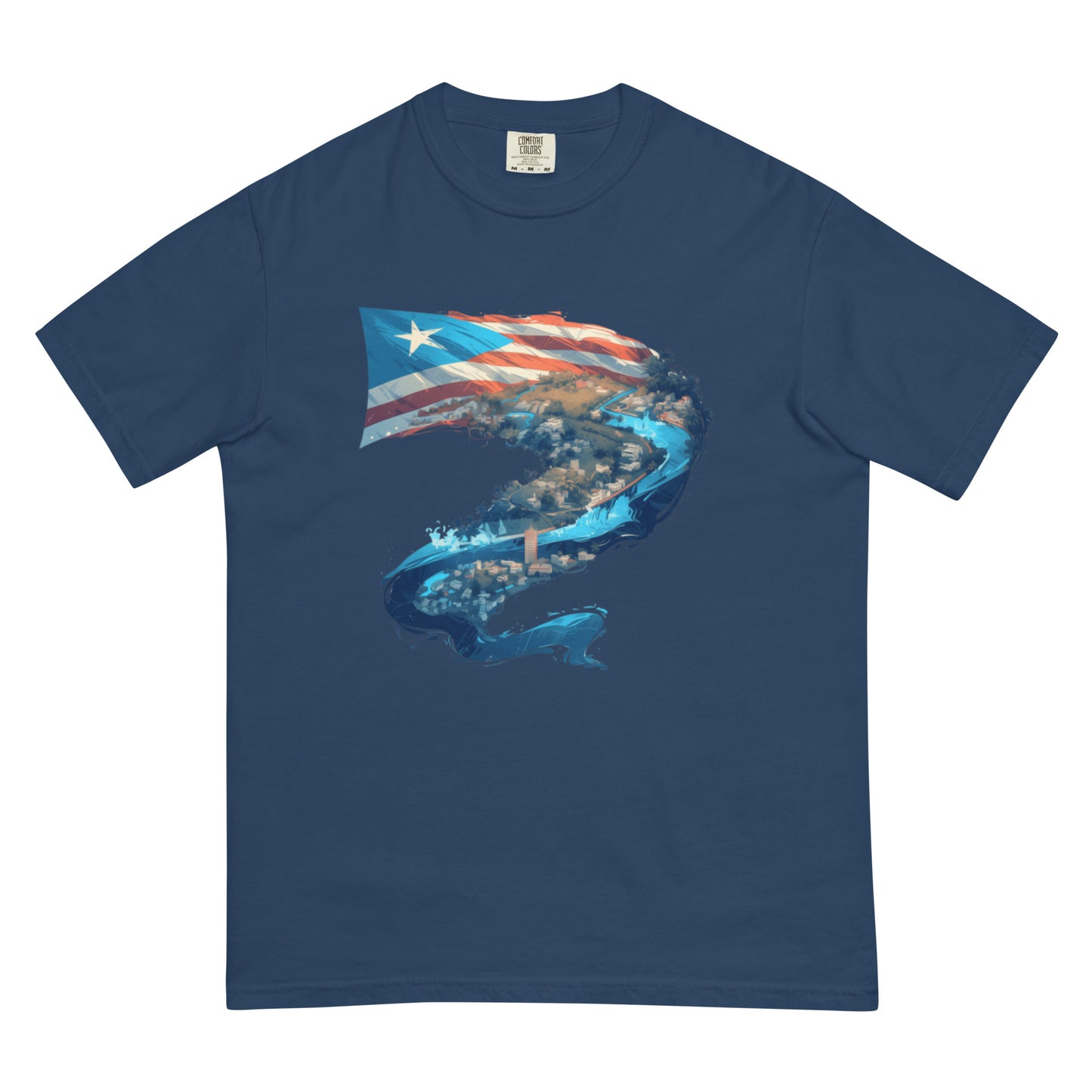 Puerto Rico River || Unisex garment-dyed heavyweight t-shirt