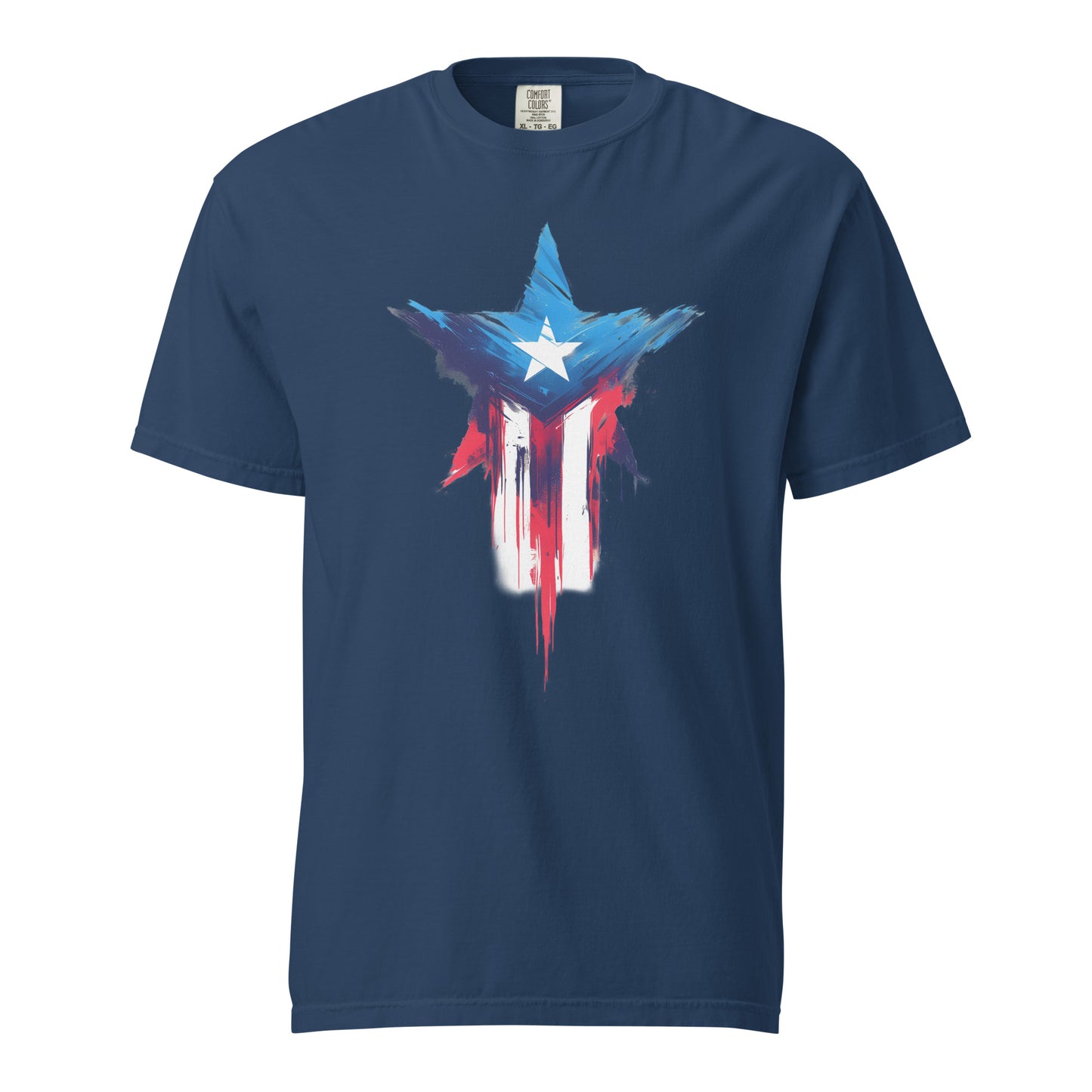 Bandera de PR Estrella || Unisex garment-dyed heavyweight t-shirt