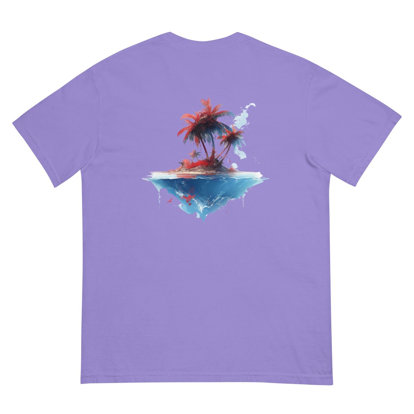 PR Palm Beach Algori Print Logo | Unisex garment-dyed heavyweight t-shirt