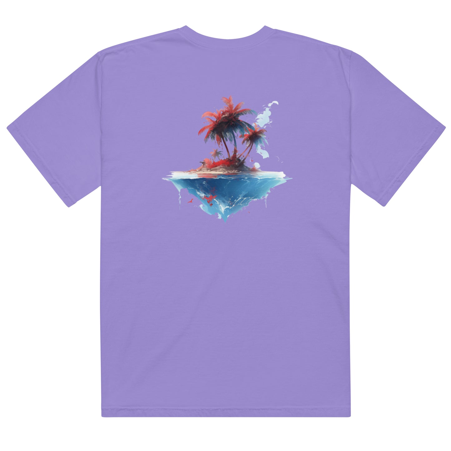 PR Palm Beach Algori Print Logo | Unisex garment-dyed heavyweight t-shirt