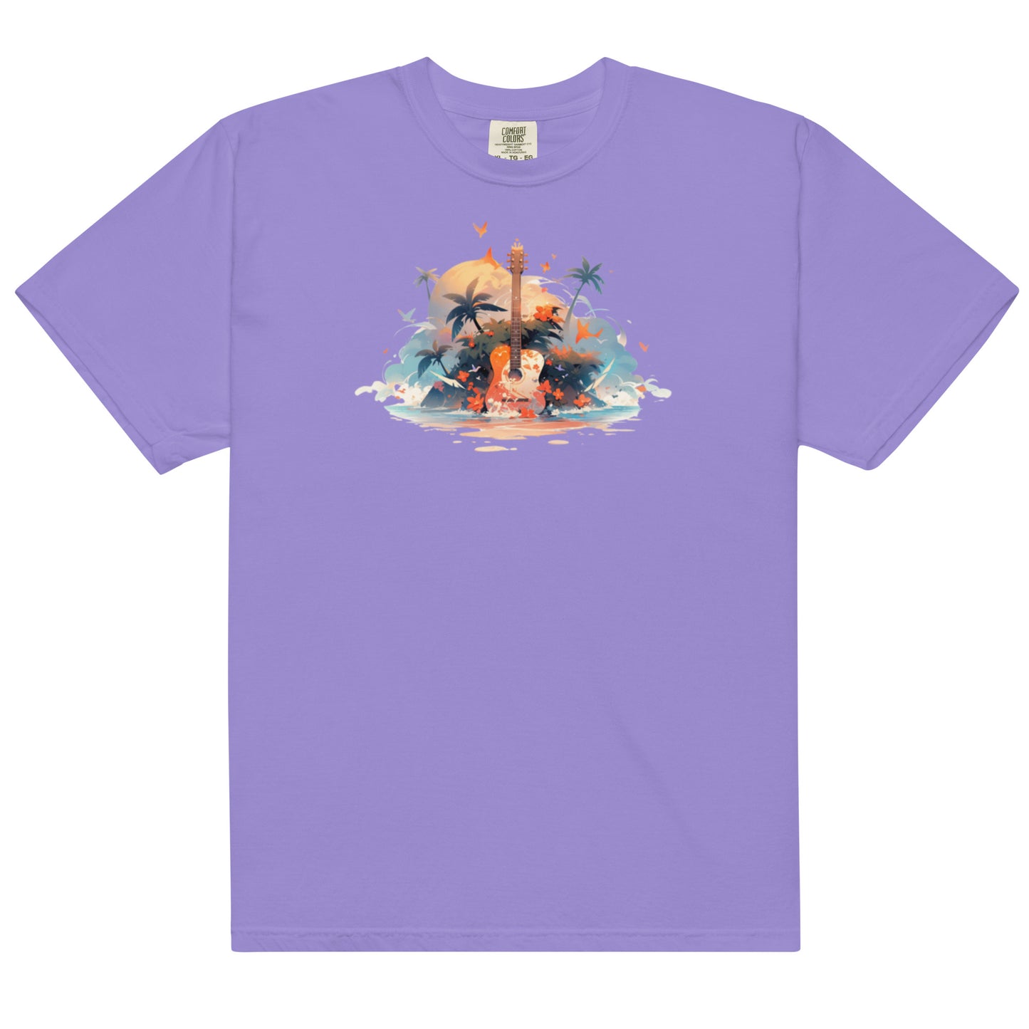 Tropical Guitar | Unisex garment-dyed heavyweight t-shirt