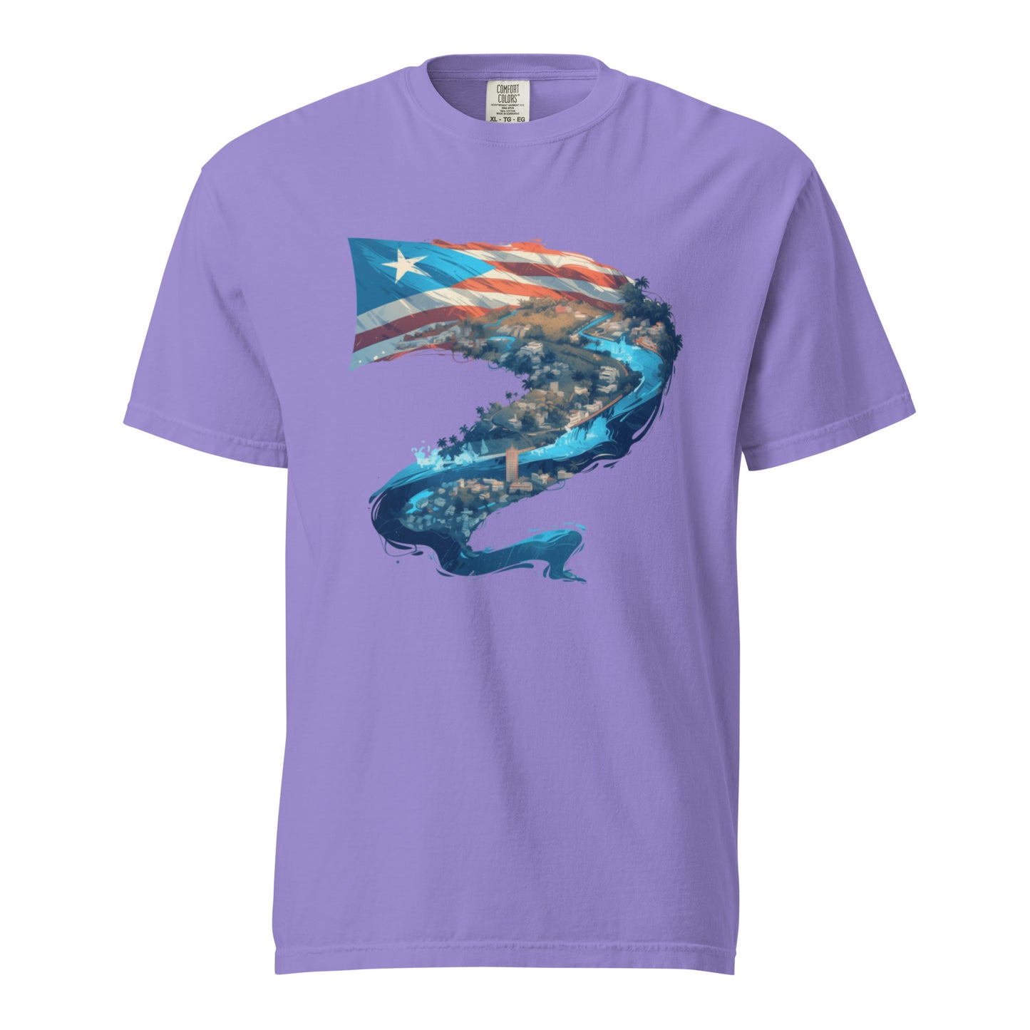 Puerto Rico River || Unisex garment-dyed heavyweight t-shirt