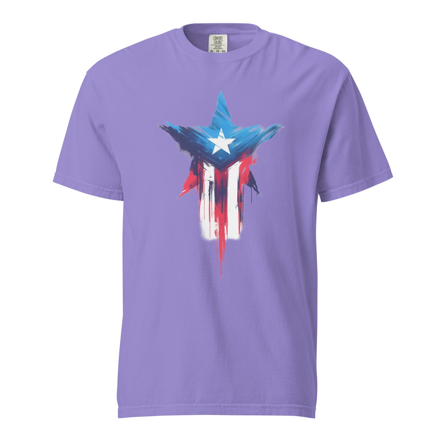 Bandera de PR Estrella || Unisex garment-dyed heavyweight t-shirt