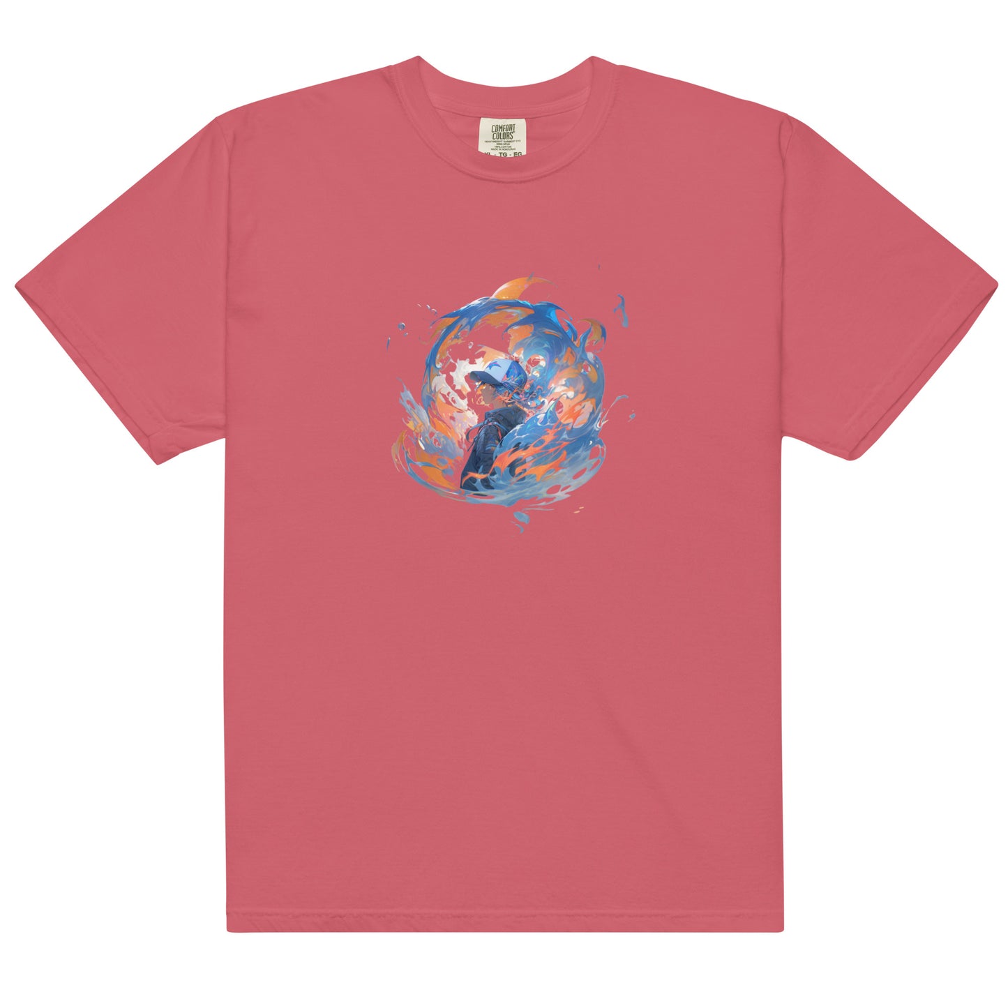 Water Style Flames | Unisex garment-dyed heavyweight t-shirt