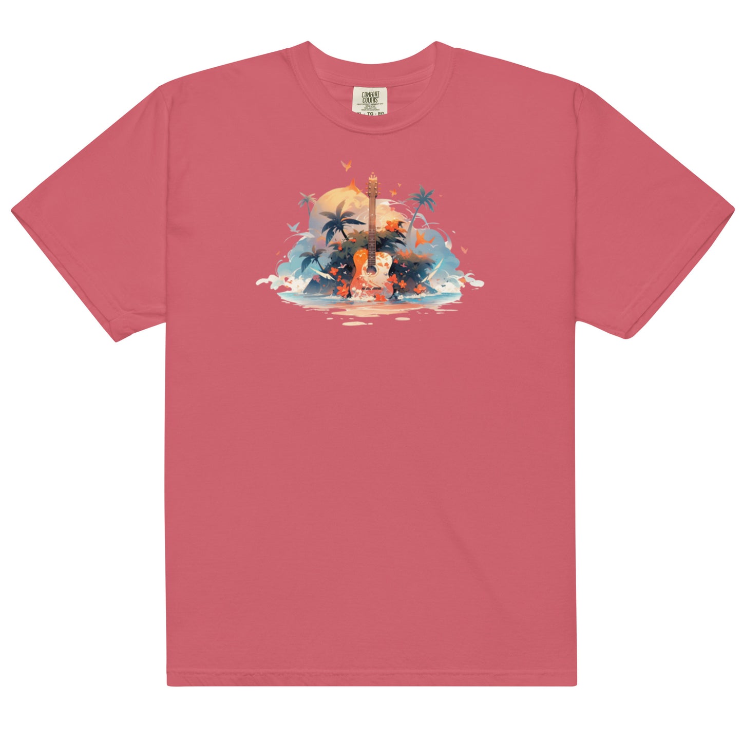 Tropical Guitar | Unisex garment-dyed heavyweight t-shirt