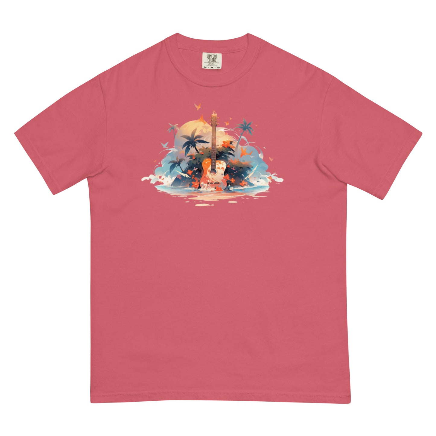 Tropical Guitar | Unisex garment-dyed heavyweight t-shirt