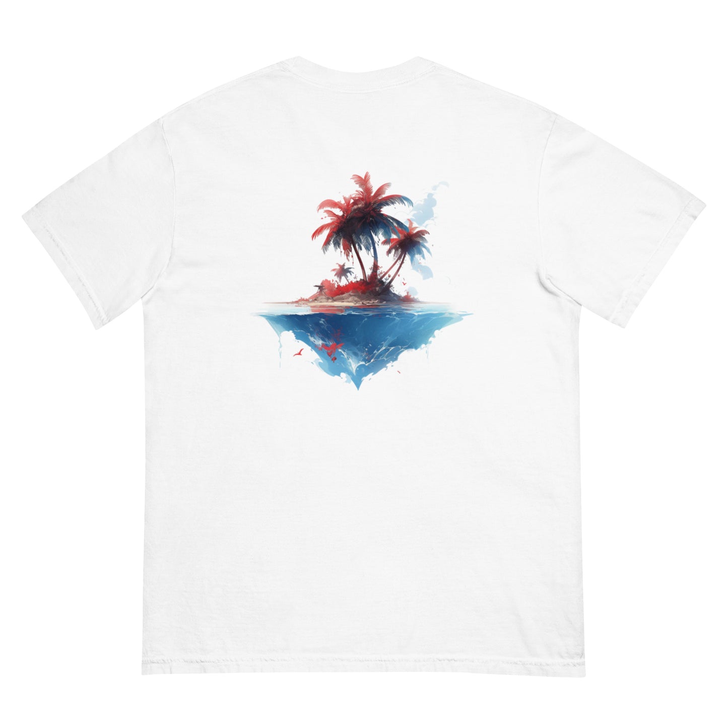 PR Palm Beach Algori Print Logo | Unisex garment-dyed heavyweight t-shirt
