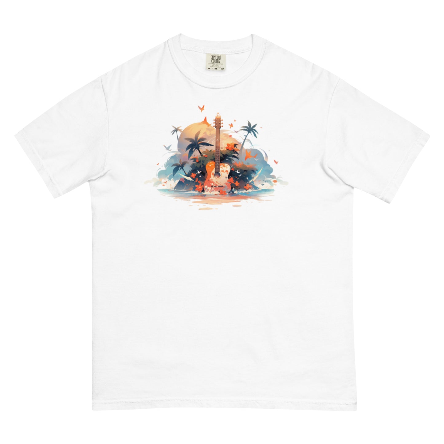 Tropical Guitar | Unisex garment-dyed heavyweight t-shirt