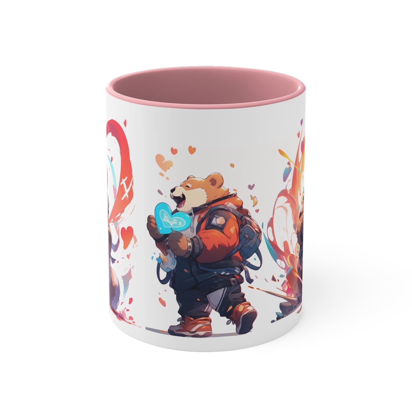 San Valentin Bear || 11oz Accent Mug