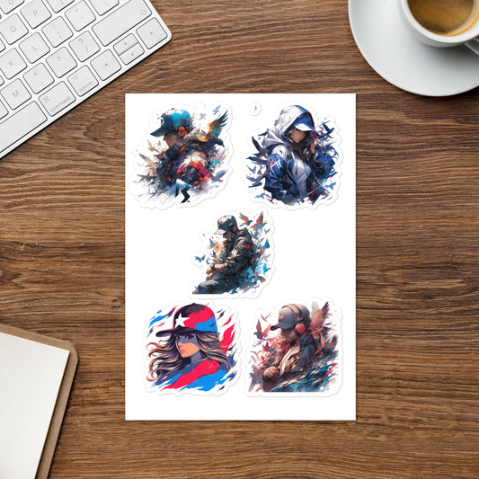 Urban Flames Rappers | Sticker sheet
