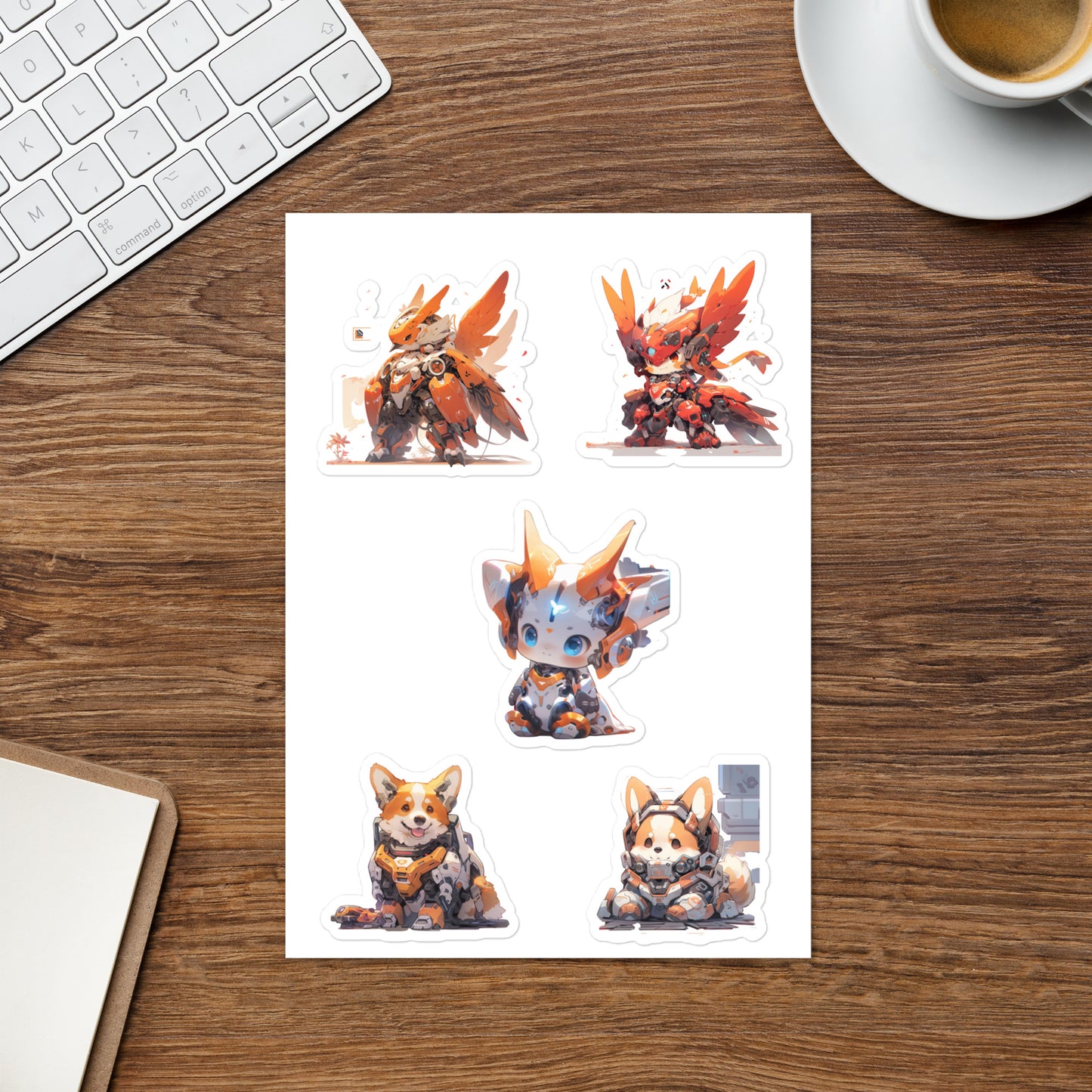 Phoenix Corgi | Sticker sheet