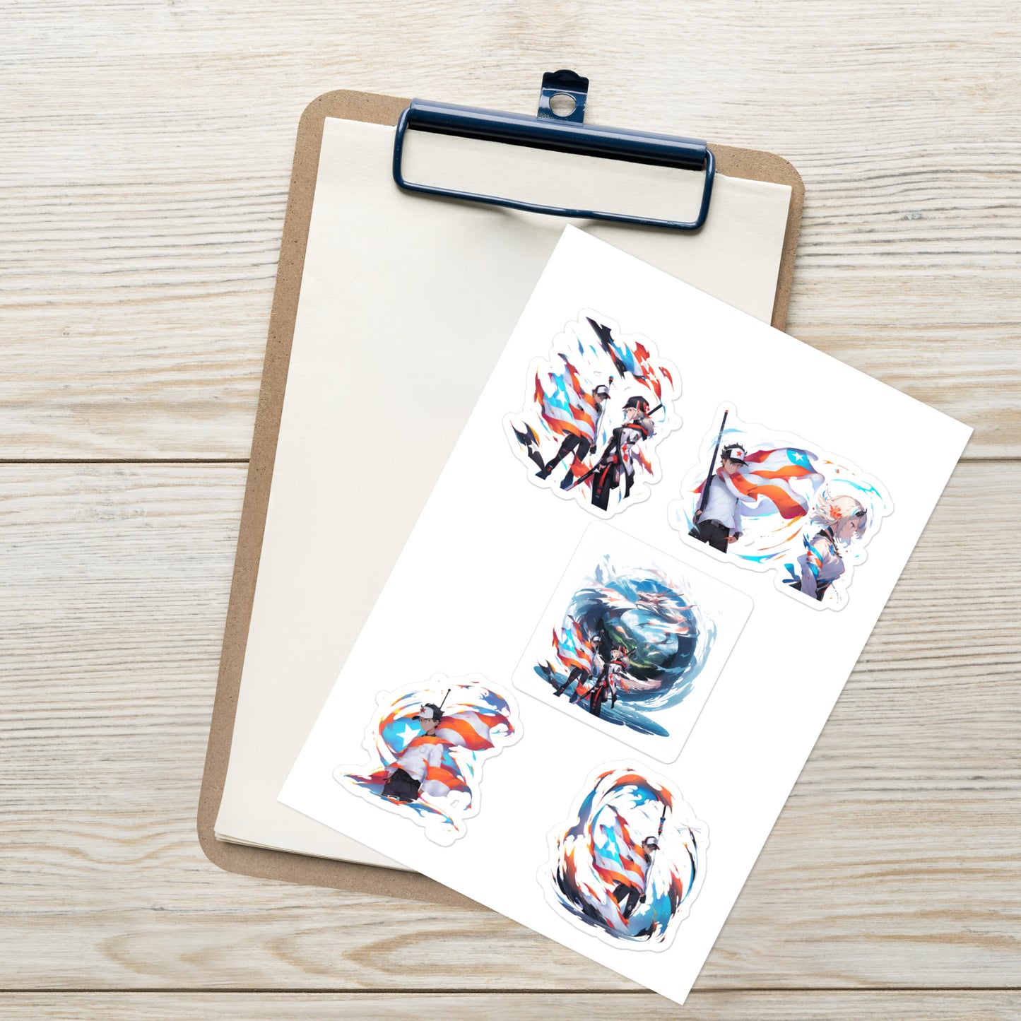 Boricua Anime | Sticker sheet