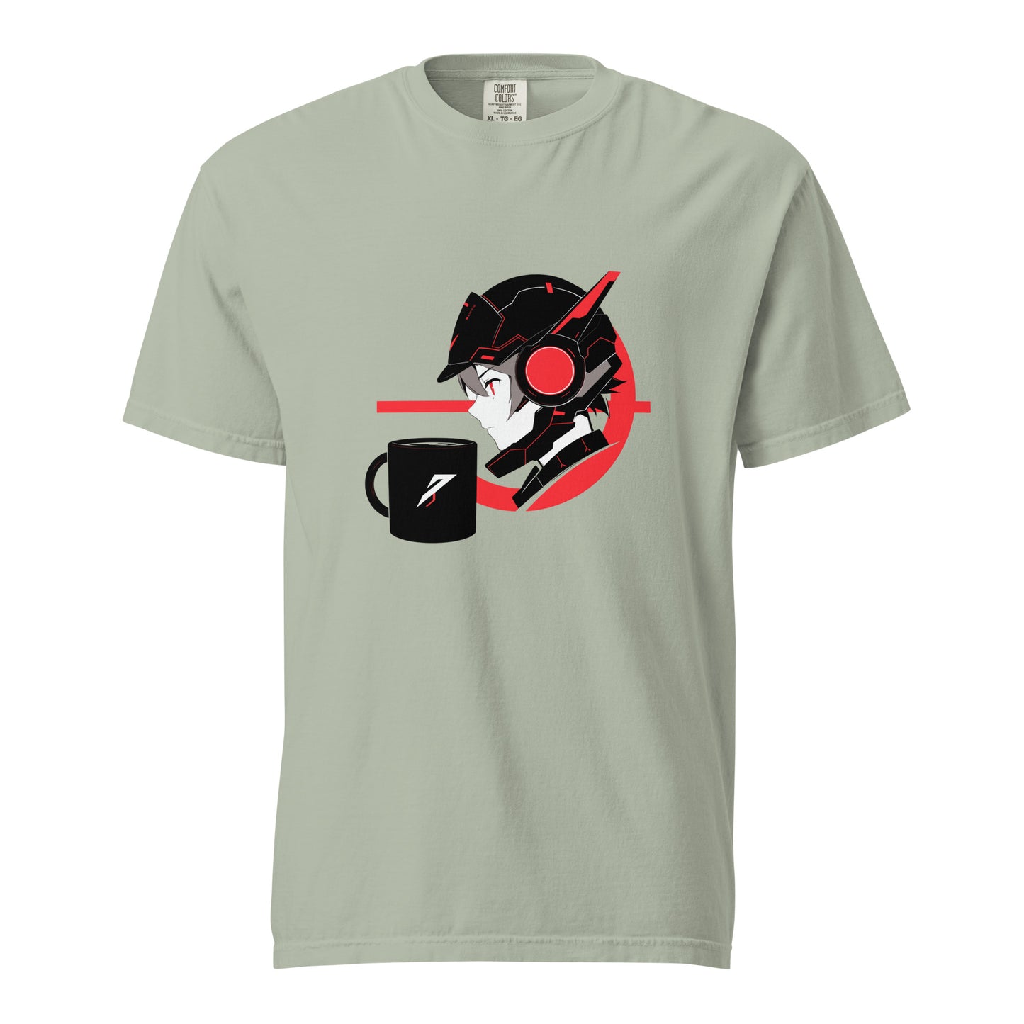 Coffe Anime || Unisex garment-dyed heavyweight t-shirt