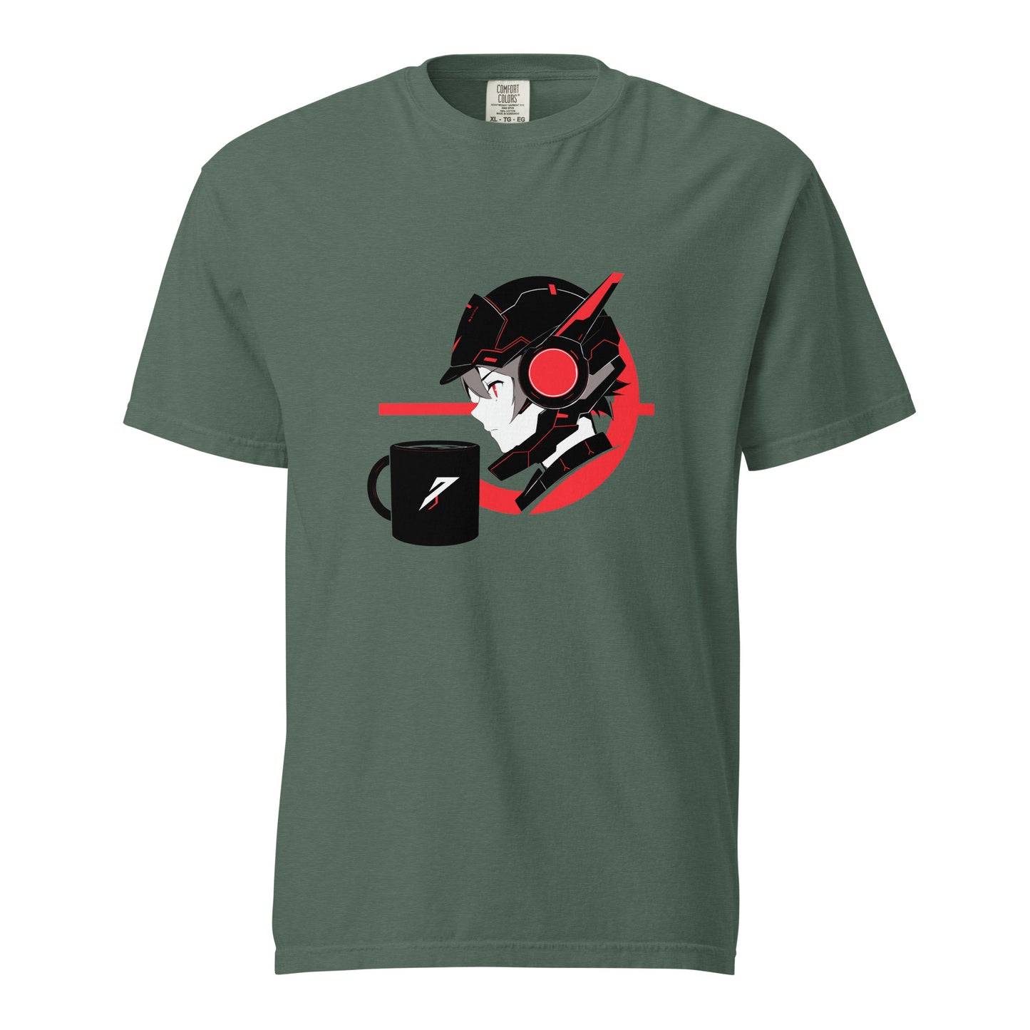 Coffe Anime || Unisex garment-dyed heavyweight t-shirt