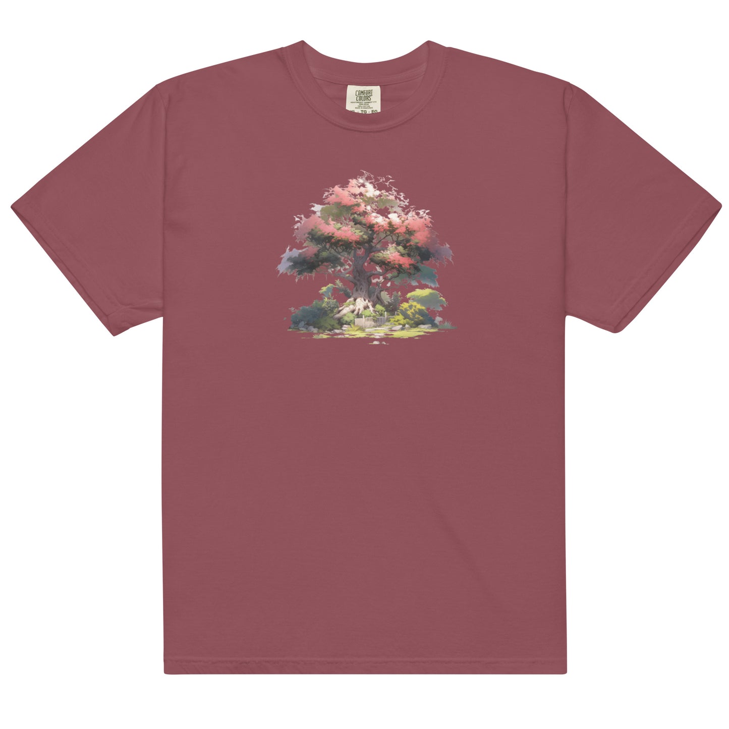 Red Tree | Unisex garment-dyed heavyweight t-shirt