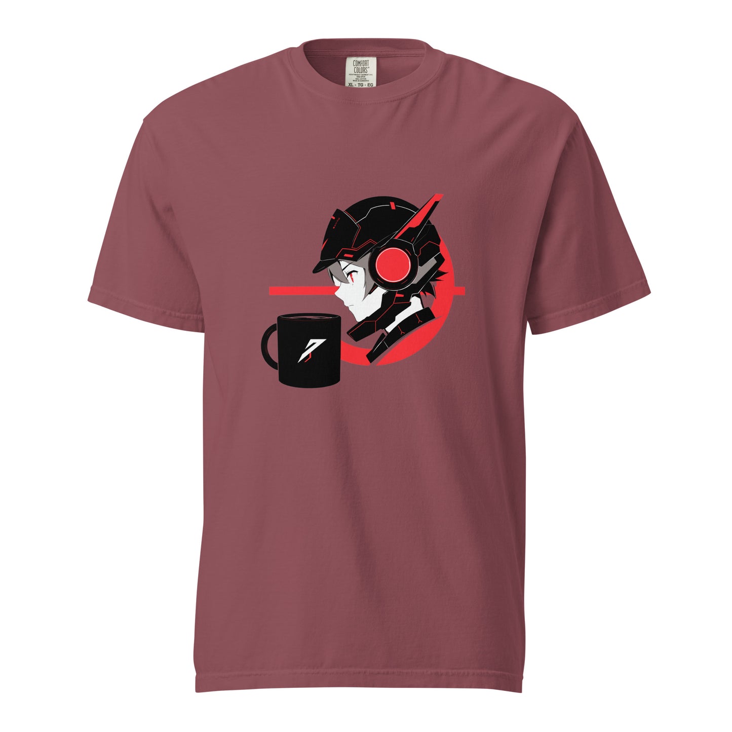 Coffe Anime || Unisex garment-dyed heavyweight t-shirt