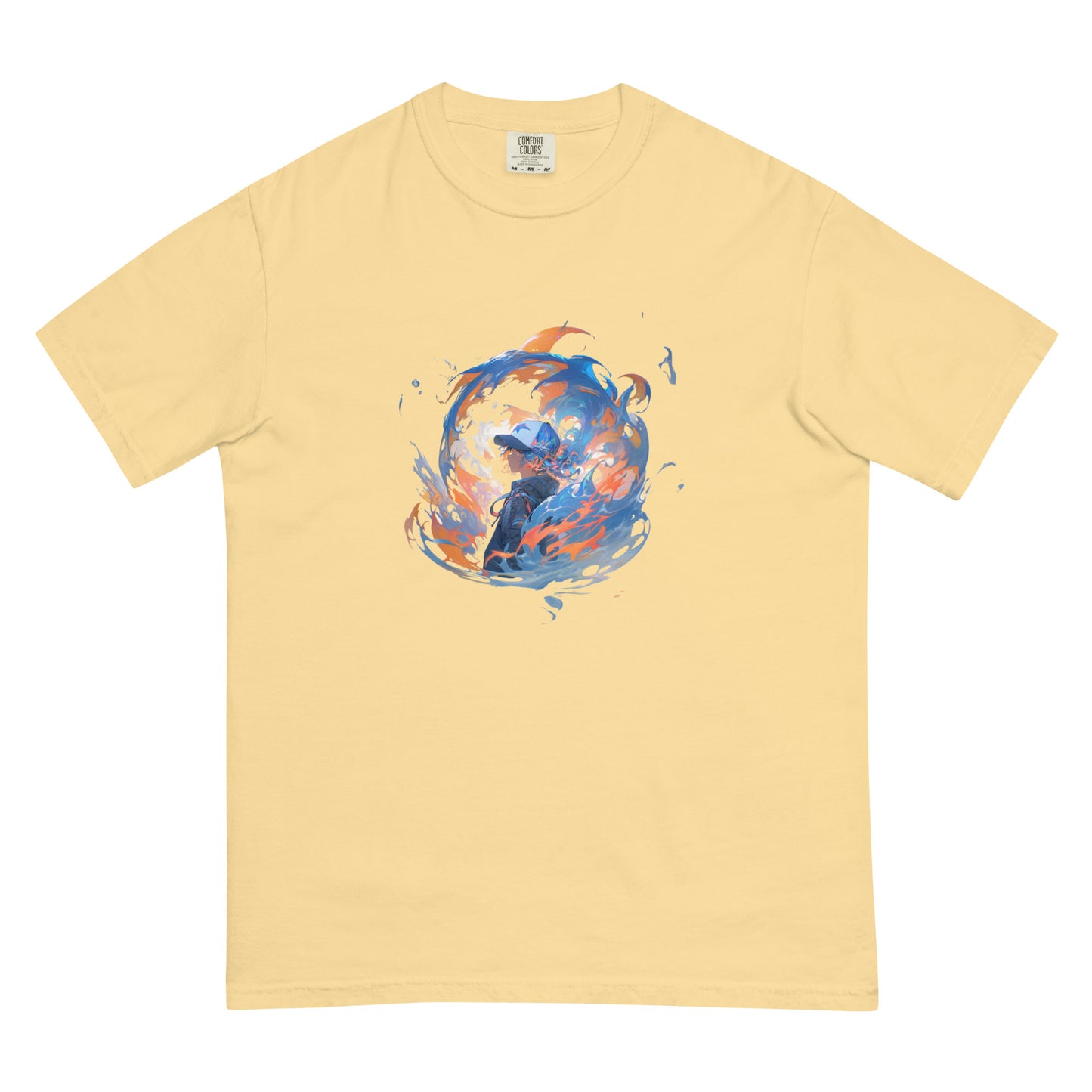 Water Style Flames | Unisex garment-dyed heavyweight t-shirt