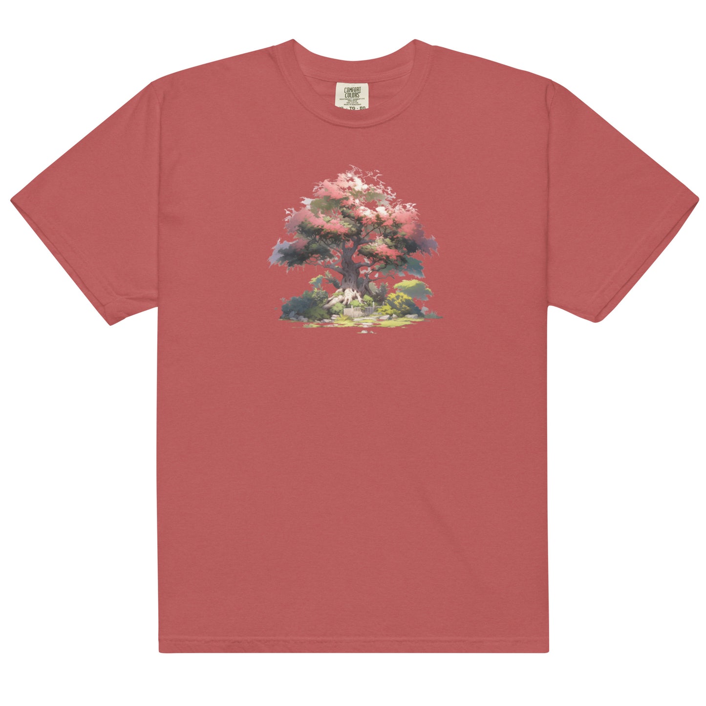 Red Tree | Unisex garment-dyed heavyweight t-shirt