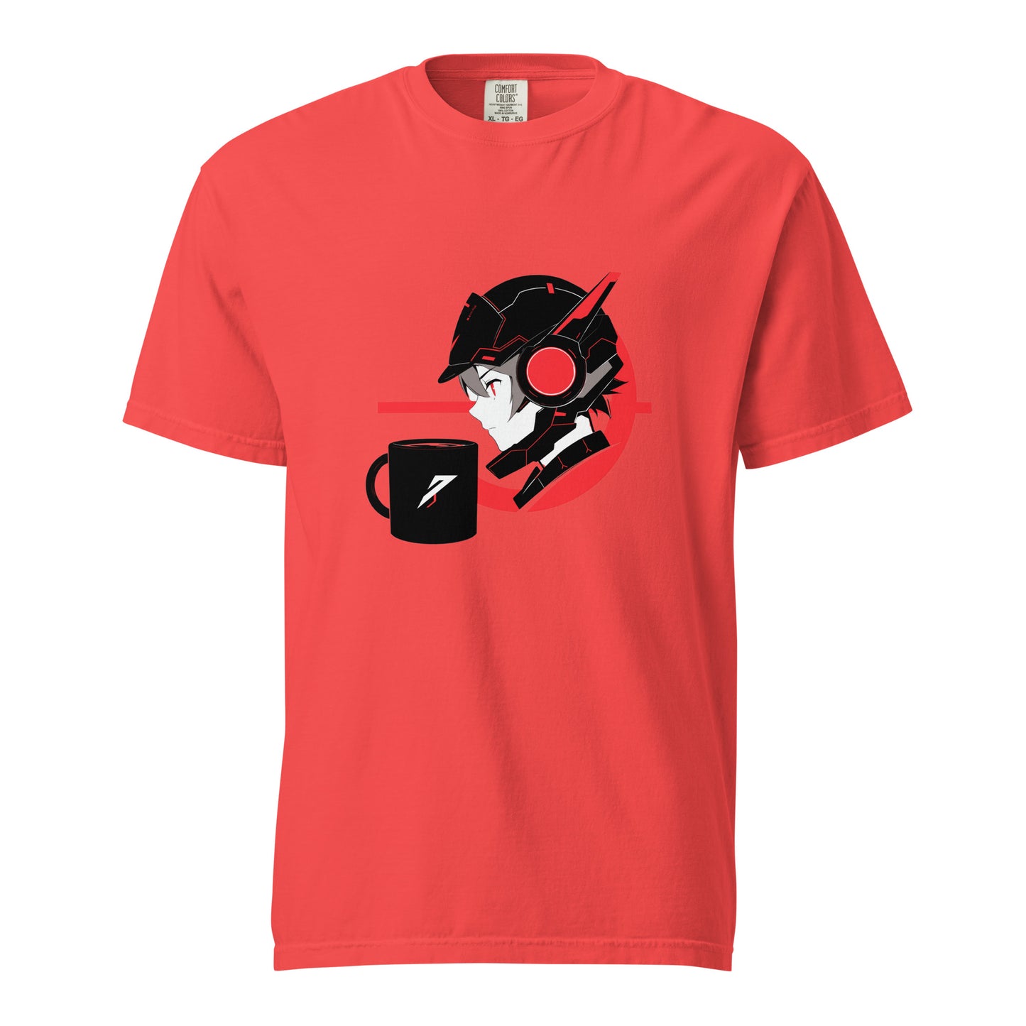 Coffe Anime || Unisex garment-dyed heavyweight t-shirt