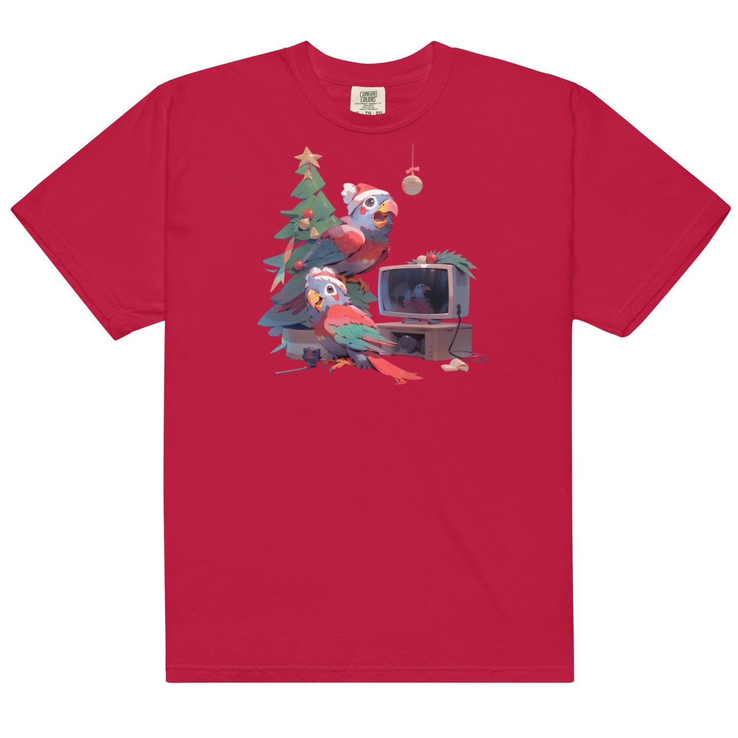 Cotorra Navideña #4 | Unisex garment-dyed heavyweight t-shirt